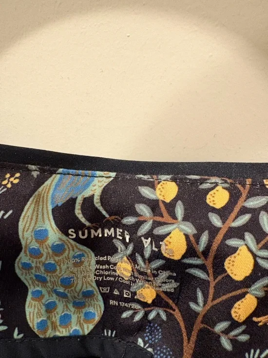 summersalt Navy Wildlife Print Pajama Set - Picture 2 of 2